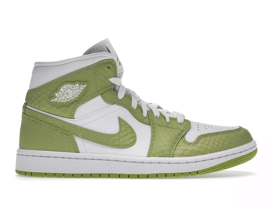 Фото № 1 с приближением к товару «‎Jordan 1 Mid Green Python »
