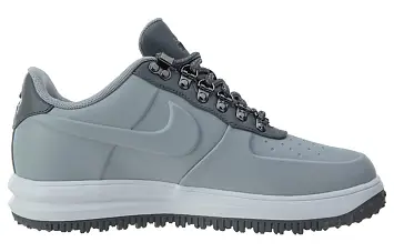 Nike Lunar Force 1 Duckboot Low-Top Sneakers Gray - 3