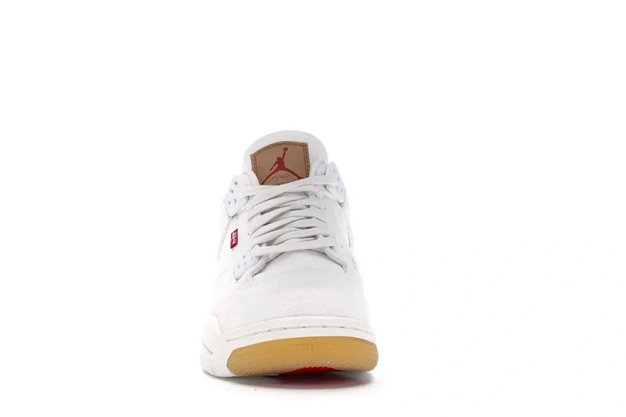 Фото № 2 с приближением к товару «‎Jordan 4 Retro Levis White  (Levis Tag)»