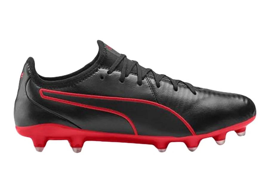 Фото № 1 с приближением к товару «‎Puma King Pro FG Puma Black High Risk Red»