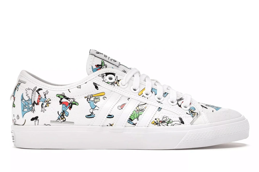 Фото № 1 с приближением к товару «‎adidas Nizza Disney Sport Goofy White»