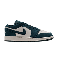 Фото № 1 с приближением к товару «‎Air Jordan 1 Low GS Midnight Spruce Pale Ivory Light Orewood Brown»
