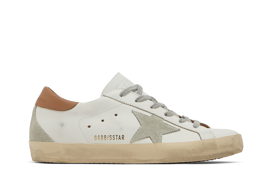 Фото № 2 с приближением к товару «‎Golden Goose Women's Superstar White Light Brown»