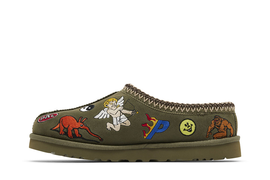Фото № 4 с приближением к товару «‎Palace x UGG Tasman Slipper Burnt Olive»