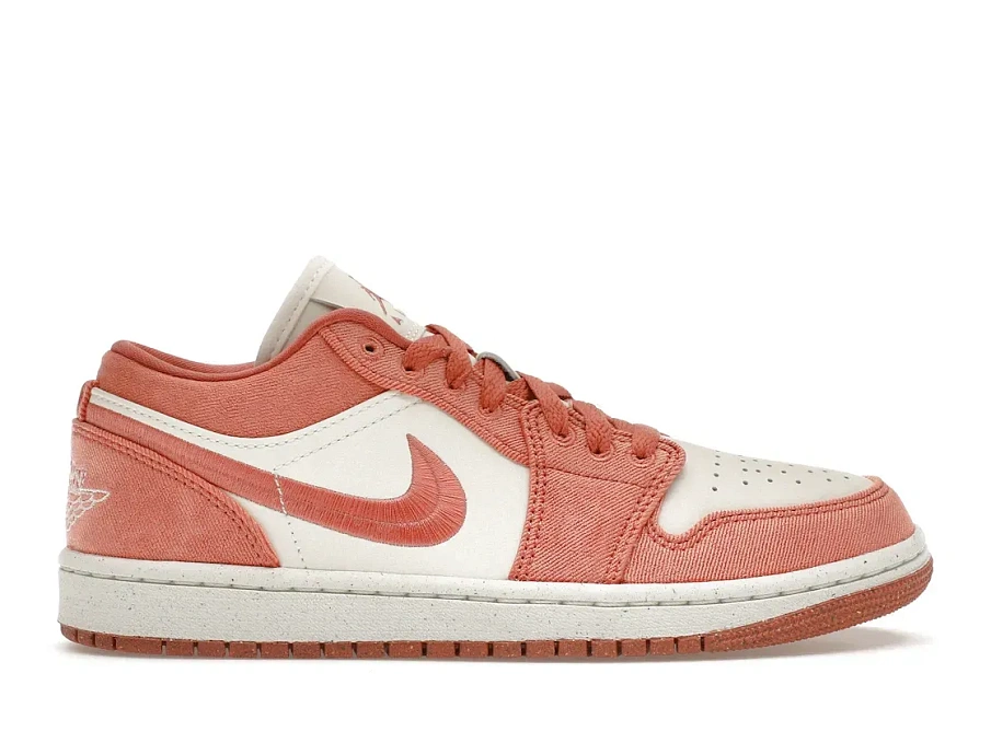 Фото № 1 с приближением к товару «‎Jordan 1 Low SE Canvas Sky J Orange »