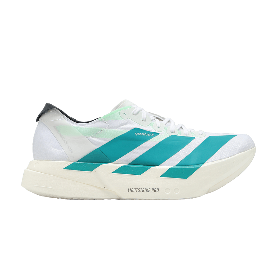 Фото № 1 с приближением к товару «‎adidas Adizero Adios Pro 4 White Pure Teal (JR1267)»