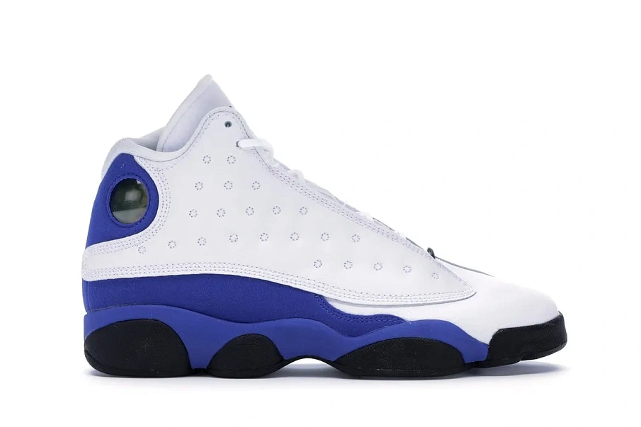 Фото № 1 с приближением к товару «‎Jordan 13 Retro White Hyper Royal Black »