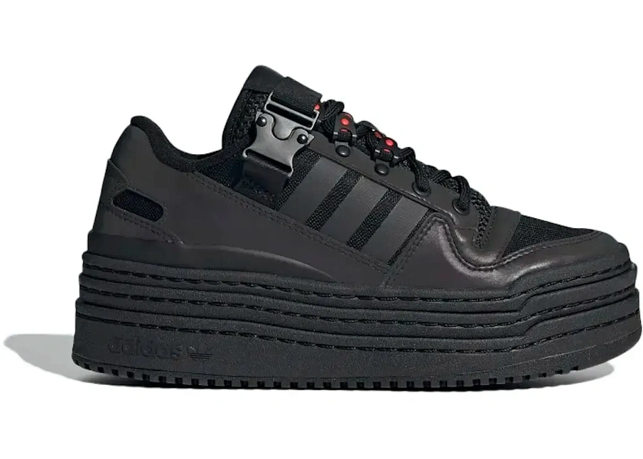 Фото № 1 с приближением к товару «‎adidas Triple Platforum Low Core Black Solar Red»