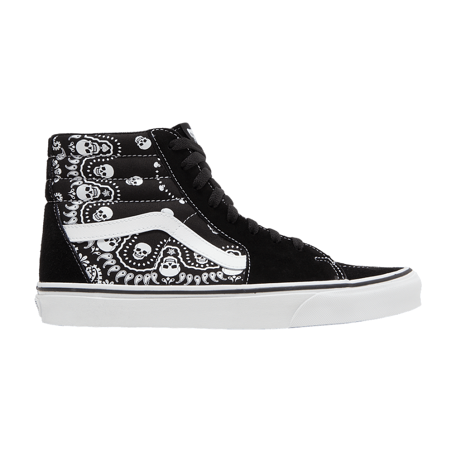 Фото № 1 с приближением к товару «‎Vans Sk8-Hi Bandana - Black»