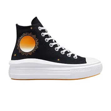 Converse Chuck Taylor All Star Move High Black White Orange - 1