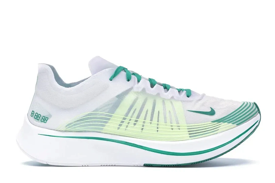 Фото № 1 с приближением к товару «‎Nike Zoom Fly White Lucid Green»