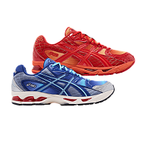 Фото № 1 с приближением к товару «‎Marvel vs. Capcom x Kith x ASICS Gel Nimbus 10.1 Double Box - Iron Man vs. Mega Man With Comic Book»