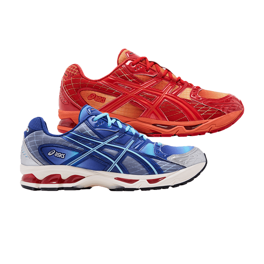 Фото № 1 с приближением к товару «‎Marvel vs. Capcom x Kith x ASICS Gel Nimbus 10.1 Double Box - Iron Man vs. Mega Man With Comic Book»