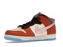 Фото № 4 с приближением к товару «‎Nike Dunk Mid Social Status Free Lunch Chocolate Milk»