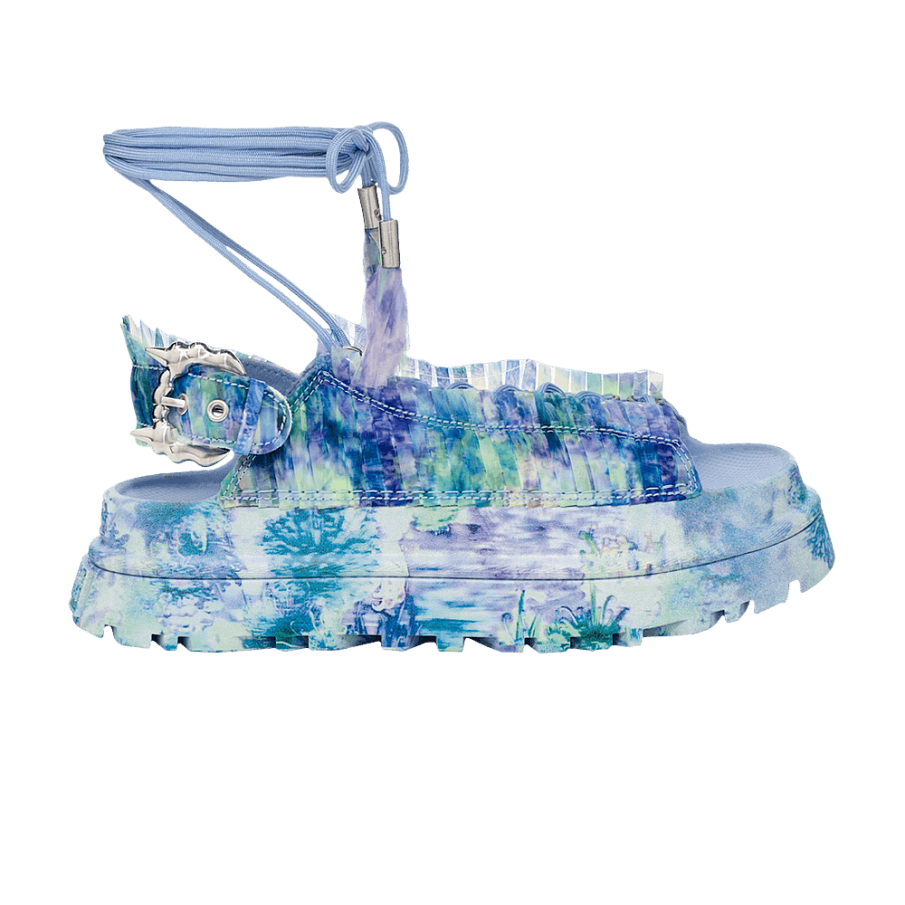 Фото № 1 с приближением к товару «‎Collina Strada x UGG Women's Goldenglow Sandal Blue Floral»
