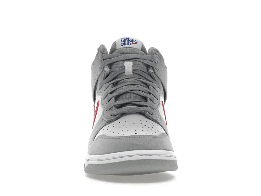 Фото № 2 с приближением к товару «‎Nike Dunk High Light Smoke Grey Gym Red»