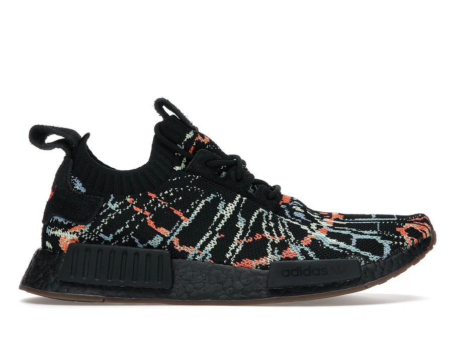 Фото № 1 с приближением к товару «‎adidas NMD R1 Primeknit Black Multicolor»