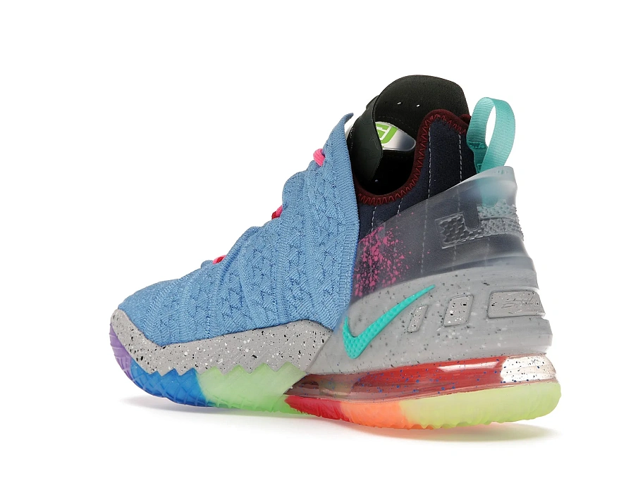 Фото № 6 с приближением к товару «‎Nike LeBron 18 Best of 1-9 Light Blue»