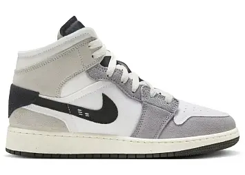 Jordan 1 Mid SE Craft White Cement Grey Black (FD9091-002)