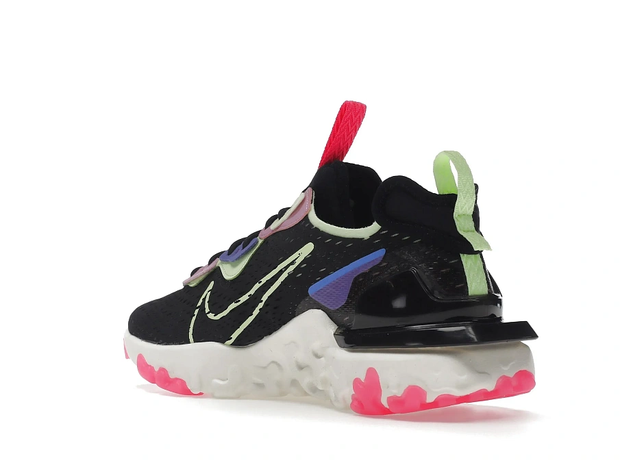 Фото № 6 с приближением к товару «‎Nike React Vision Black Beyond Pink Volt »