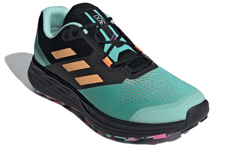 Фото № 3 с приближением к товару «‎adidas Terrex Two Flow Trail GreenBlackOrange»