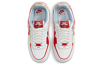 Фото № 4 с приближением к товару «‎Nike Air Force 1 Low Shadow Skate shoes whiteredblue»