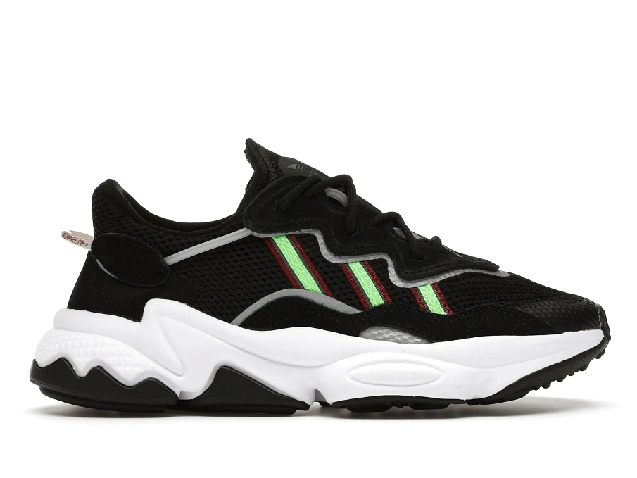 Фото № 1 с приближением к товару «‎adidas Ozweego Core Black Solar Green (Youth)»