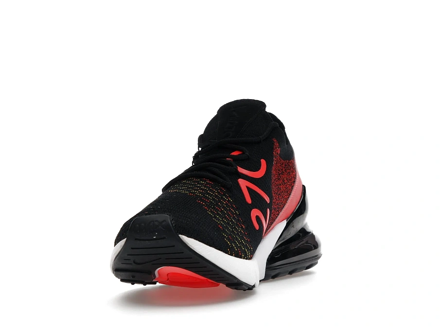 Фото № 3 с приближением к товару «‎Nike Air Max 270 Flyknit Black Bright Crimson Yellow Strike »