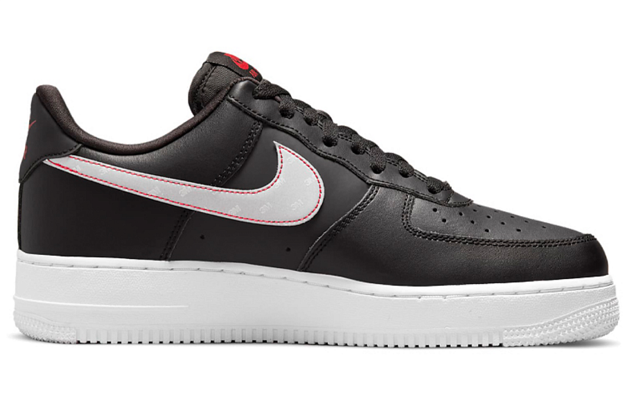 Фото № 2 с приближением к товару «‎Nike Air Force 1 '07 BlackRed»