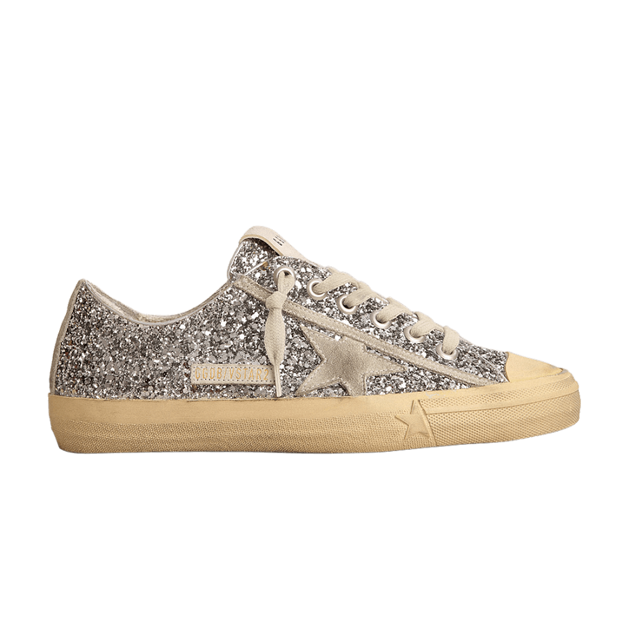 Фото № 1 с приближением к товару «‎Golden Goose Women's V-Star LTD Silver Ice Glitter»