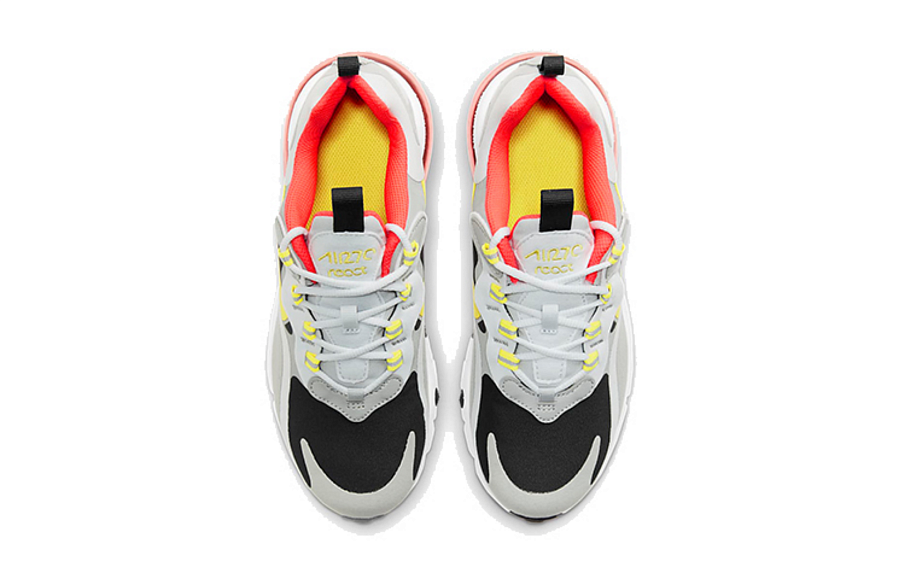 Фото № 4 с приближением к товару «‎Nike Air Max 270 React (GS) BlackGreyYellow»