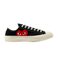 Фото № 1 с приближением к товару «‎Comme des Garçons PLAY x Converse Chuck 70 Low Black 2023»