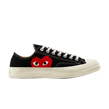 Comme des Garçons PLAY x Converse Chuck 70 Low Black 2023 - 1