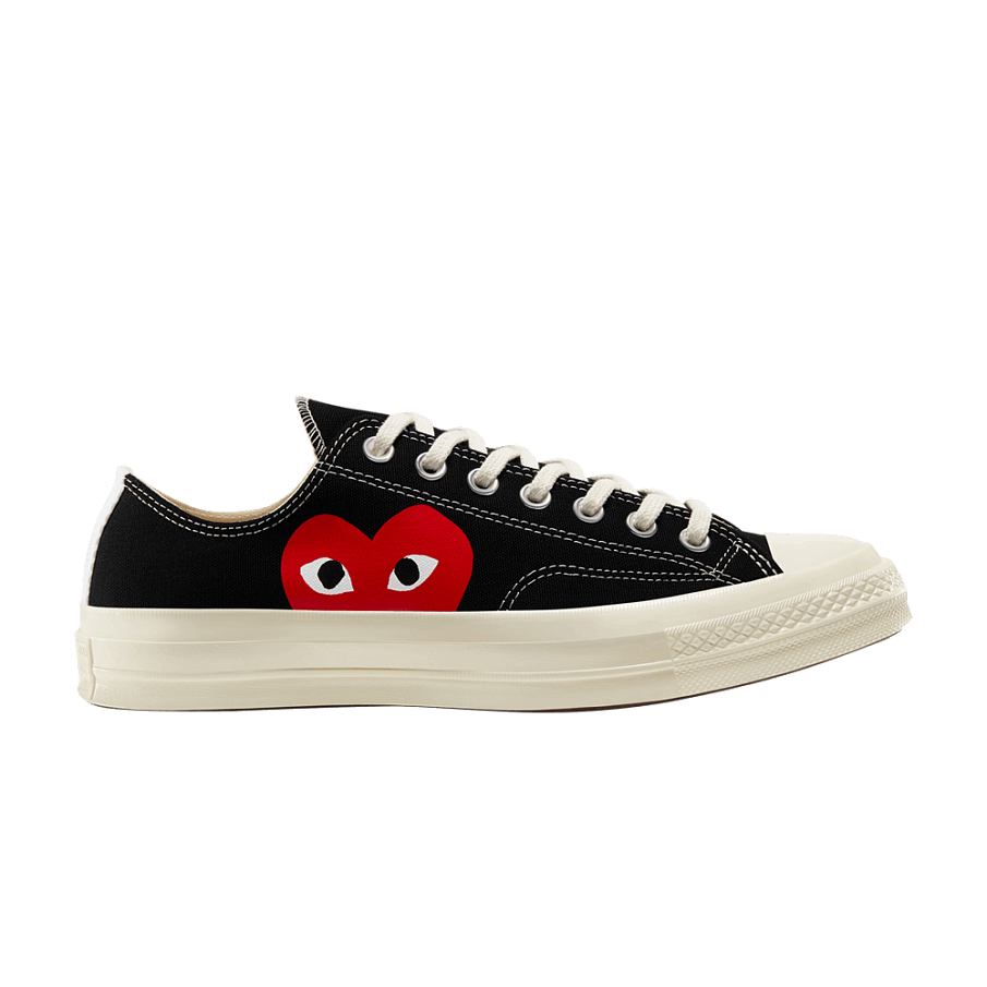 Фото № 1 с приближением к товару «‎Comme des Garçons PLAY x Converse Chuck 70 Low Black 2023»