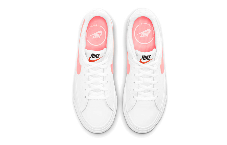 Фото № 4 с приближением к товару «‎Nike Court Legacy GS 'White Sunset Pulse'»