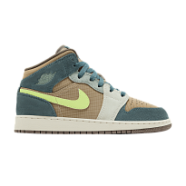 Фото № 1 с приближением к товару «‎Air Jordan 1 Mid SE GS Lemon Twist (IF2873-200)»