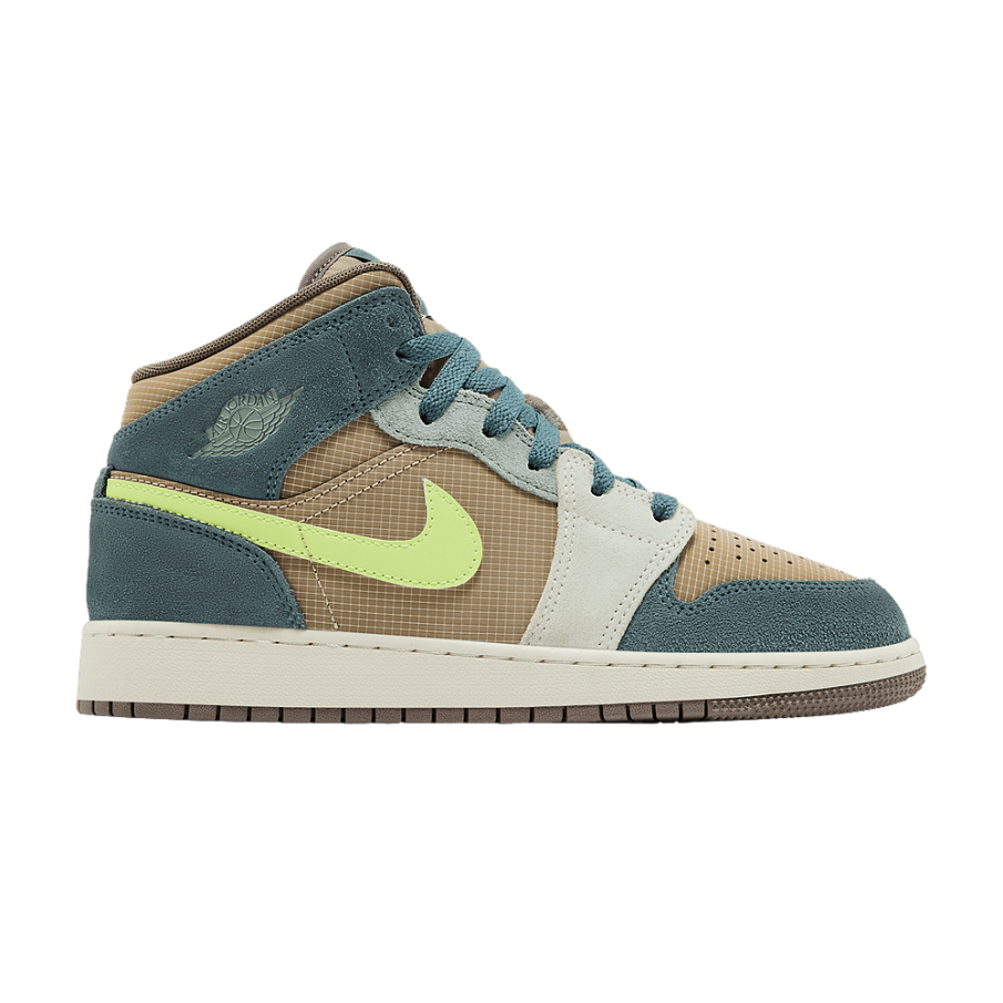 Фото № 1 с приближением к товару «‎Air Jordan 1 Mid SE GS Lemon Twist (IF2873-200)»