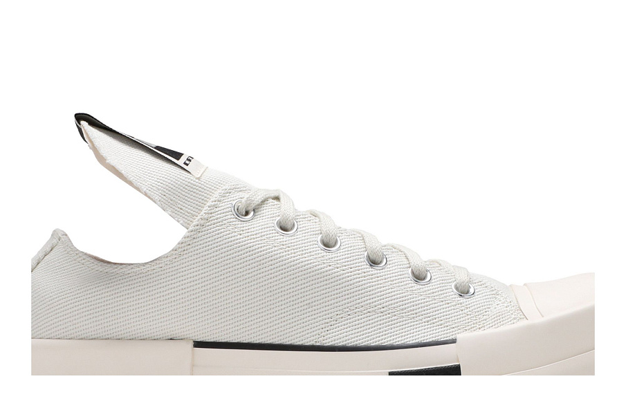 Фото № 3 с приближением к товару «‎Rick Owens x Converse TURBODRK Chuck 70 Low Lily White»