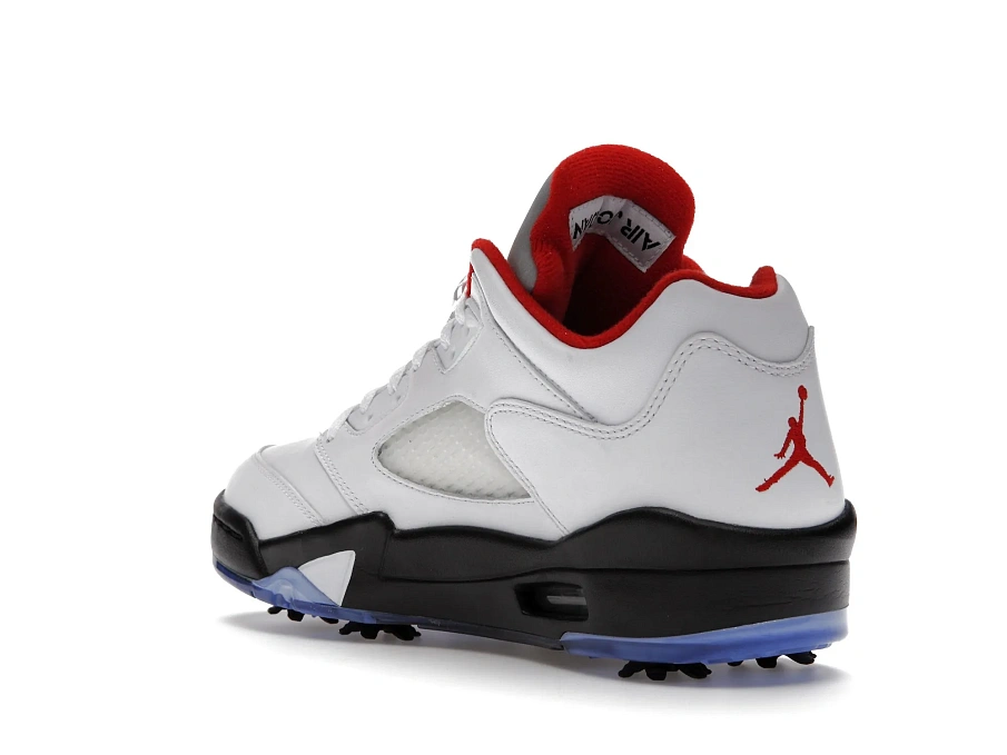 Фото № 6 с приближением к товару «‎Jordan 5 Retro Low Golf Fire Red (Silver Tongue)»
