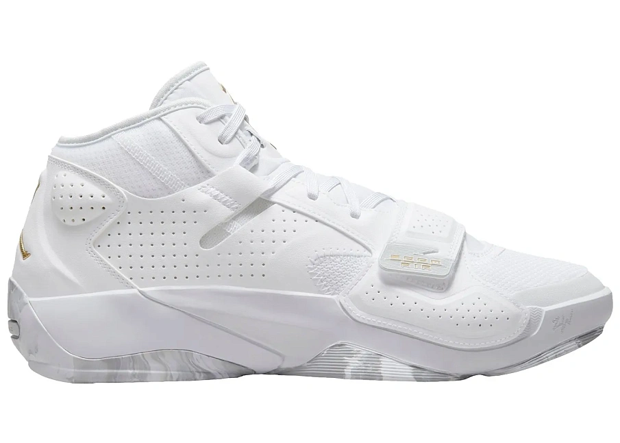 Фото № 1 с приближением к товару «‎Jordan Zion 2 White Metallic Gold»