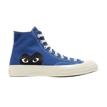 Comme des Garçons PLAY x Converse Chuck 70 High Blue Quartz - 1