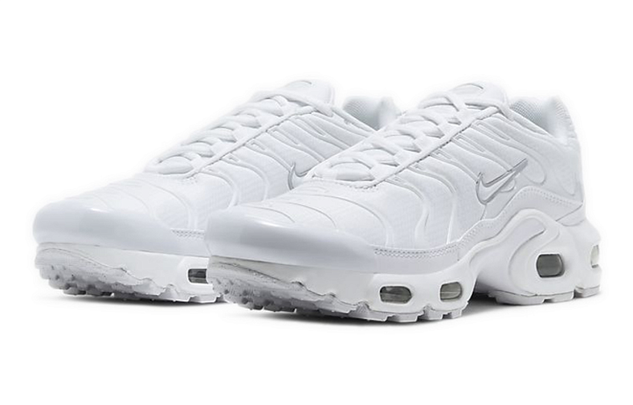 Фото № 3 с приближением к товару «‎Nike Air Max Plus GS 'White Metallic Silver'»
