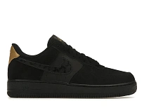 Фото № 1 с приближением к товару «‎Nike Air Force 1 Low Nubuck Black Metallic Gold (2021)»