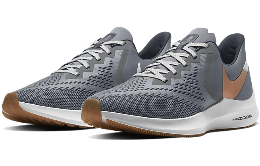 Фото № 3 с приближением к товару «‎Nike Air Zoom Winflo 6 'Smoke Grey Gum'»