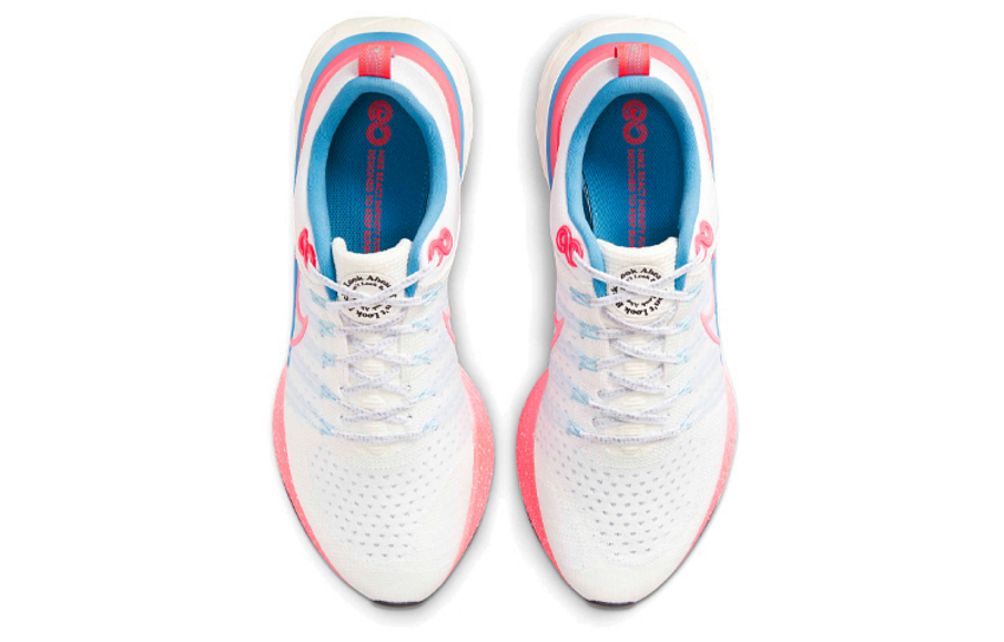 Фото № 4 с приближением к товару «‎Nike React Infinity Run Fk 2 Running Shoes WhitePinkBlue»