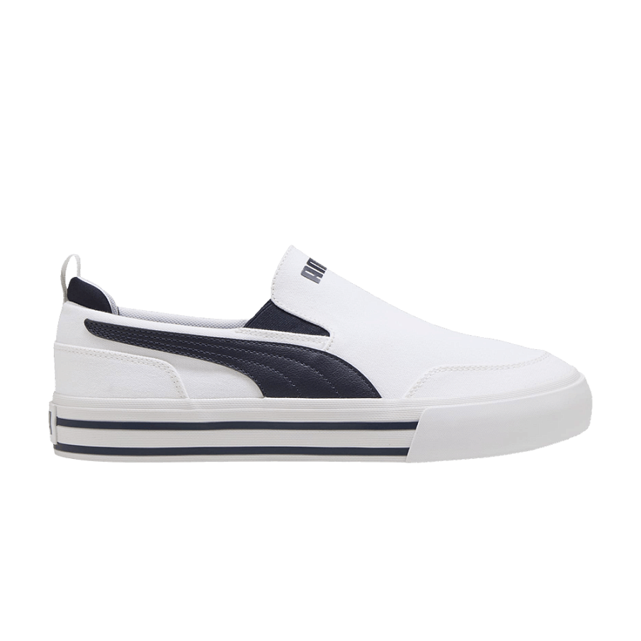 Фото № 1 с приближением к товару «‎Puma Court Classic Vulc Slip On White New Navy (400216-01)»