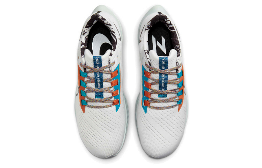 Фото № 4 с приближением к товару «‎Nike Air Zoom Pegasus 38 Sneakers WhiteBrownBlue»