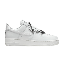 Фото № 1 с приближением к товару «‎Nike Women's Air Force 1 07 Low Summit White/White/Metallic Silver/Summit White»