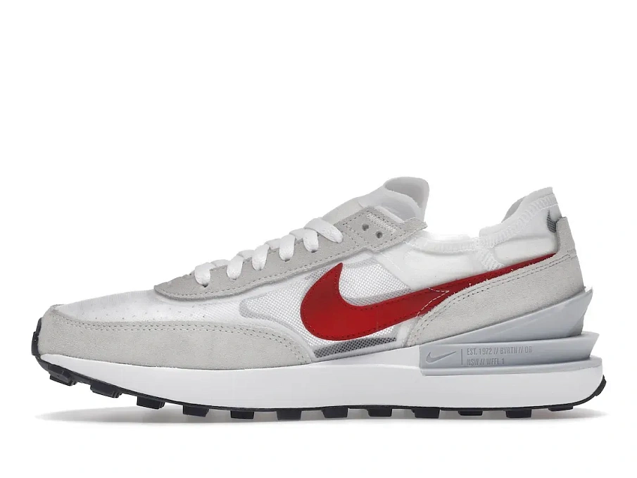 Фото № 3 с приближением к товару «‎Nike Waffle One White Noble Green Metallic Silver University Red»