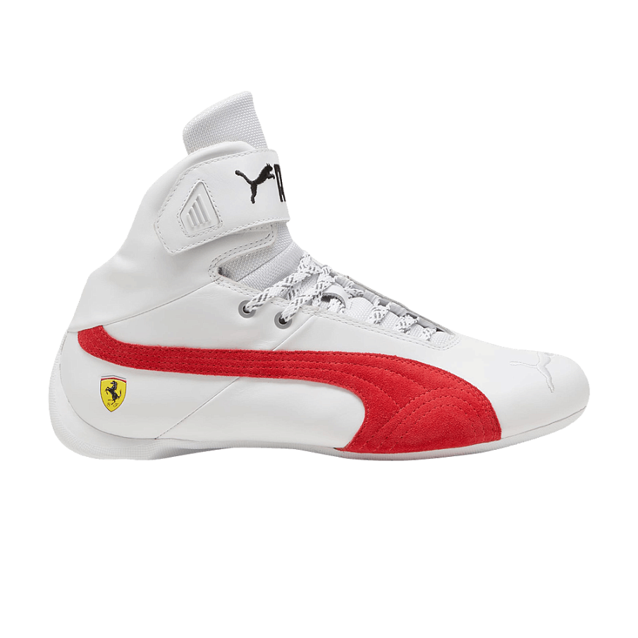 Фото № 1 с приближением к товару «‎Scuderia Ferrari x Puma Future Cat Mid White Rosso Corsa (308382-02)»